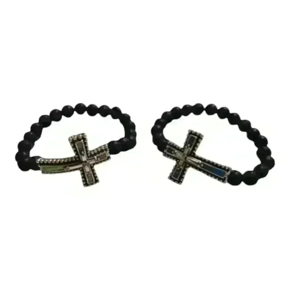 Cross turquoise wish bracelets - Picture 1 of 1